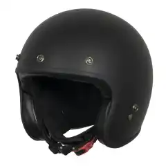 4BIKERS CRUISER HALVHJELM SORT MATT FIBER