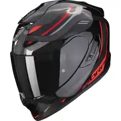 Scorpion MC-Hjelm EXO-1400 Carbon Air Kydra Svart/Rød