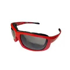 Bullfighter Solbrille Rød Ramme / Svart Glass
