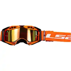 LS2 Aura Crossbriller Hi-Vis Oransje Ramme/ Sølv Glass