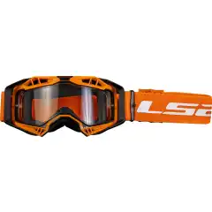 LS2 Aura Crossbriller Hi-Vis Oransje Ramme/ Klart Glass